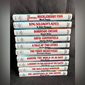 Set of 10 Great Illustrated Classics Book Lot